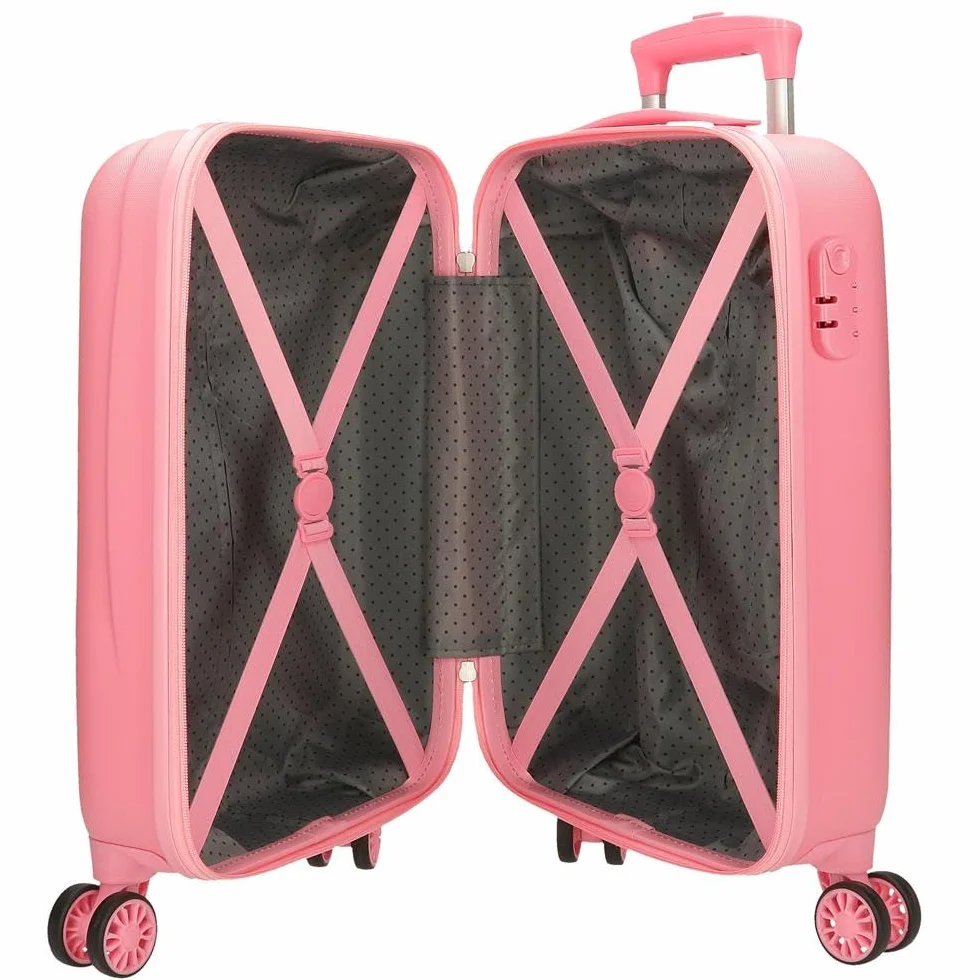 Disney Valise Rigide pour Enfant avec Fermeture à Combinaison latérale 4 Roues Bagage à Main fabriquée en ABS, Un matériau Rigide et léger., One of A Kind, Valise Cabine, Valise Cabine