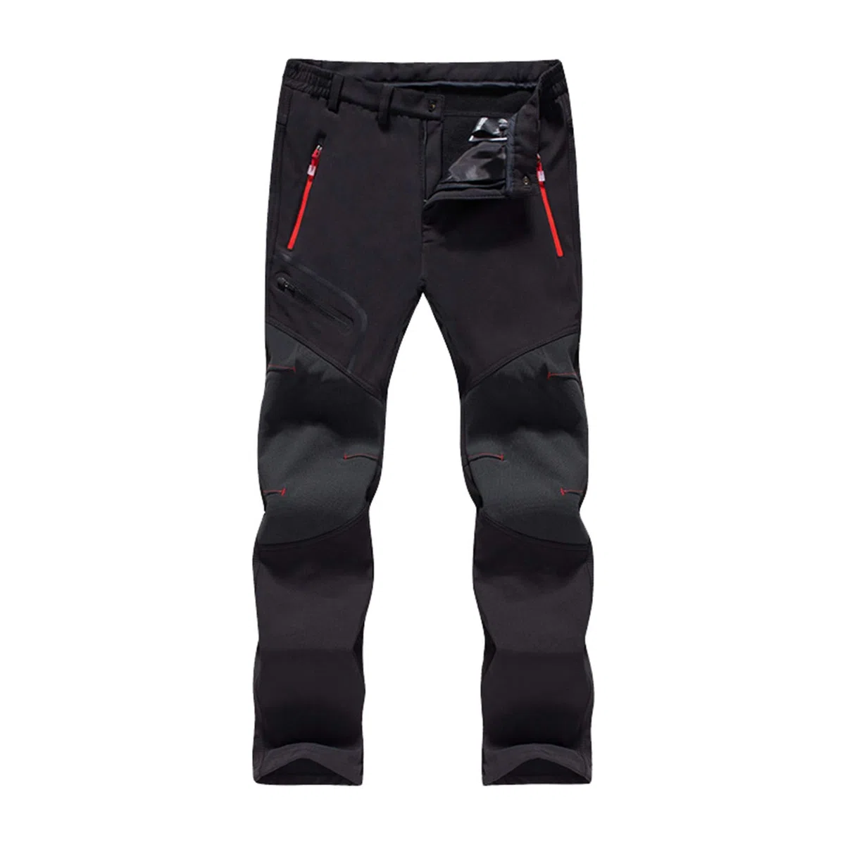 Dawwoti Pantalon De Ski pour Hommes avec Poche À Fermeture Éclair, Coupe-Vent Pantalons De Neige De Ski Épais Polyester Imperméable Pantalons De Neige pour Les Garçons Randonnée Snowboard Pantalon