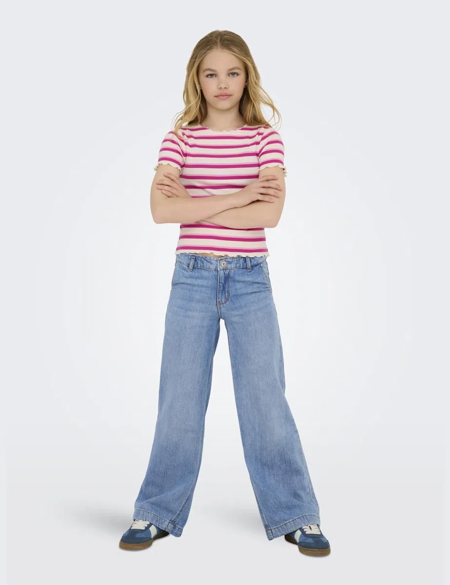 Only Kogcomet Wide DNM LB Noos - Pantalons - Pantalon - Fille