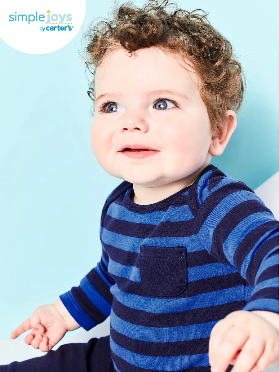 Simple Joys by Carter's 4-Pack Textured Pants - Pantalons - Droit - Mixte bébé