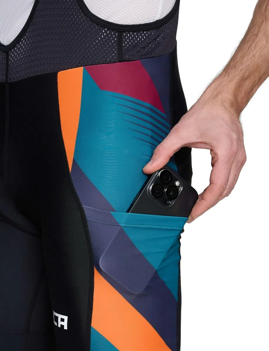 TCA Cuissard Vélo À Bretelles Homme Rembourré – Cuissard Cyclisme avec Poches Latérales – Séchage Rapide Route, Gravel & VTT