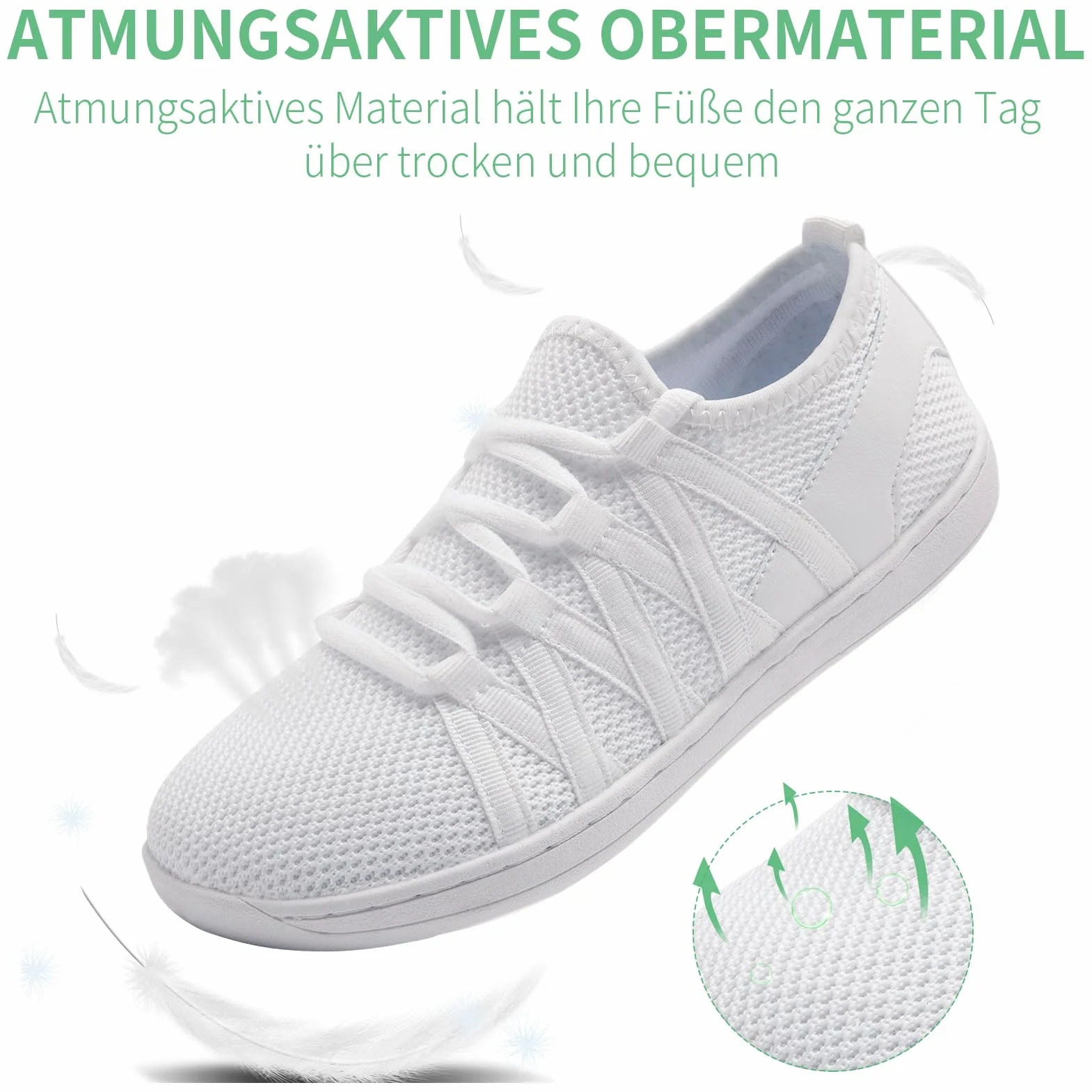 Femmes Barefoot Minimalistes Chaussures Pieds pour Extérieur Chaussures de Trail Antidérapantes Walking Shoes Lightweight and Breathable