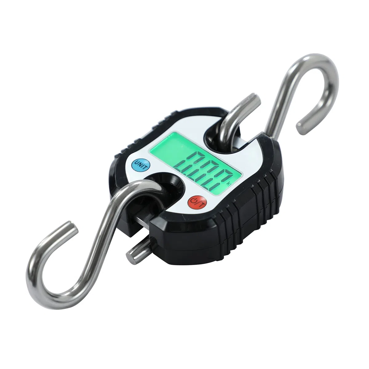 TOYPWAY Échelle de Grue Numérique, Capacité de Chargement de 150kg, échelle de Pêche à Bagages Suspendue à Boucle LCD électronique à Double Précision, Balance de Poids Robuste avec Fonction de Tare