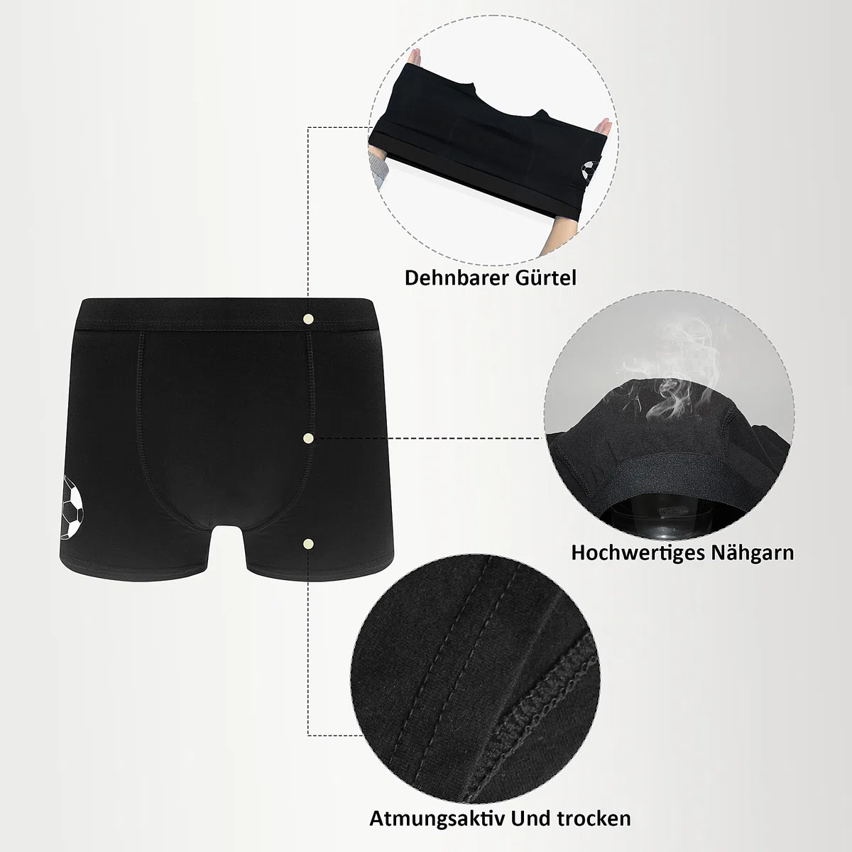 (Lot de 12 Boxer Enfant - Boxers Confortables pour Enfants - sous-Vêtements pour Garçons Riches en Coton 6-18 Ans