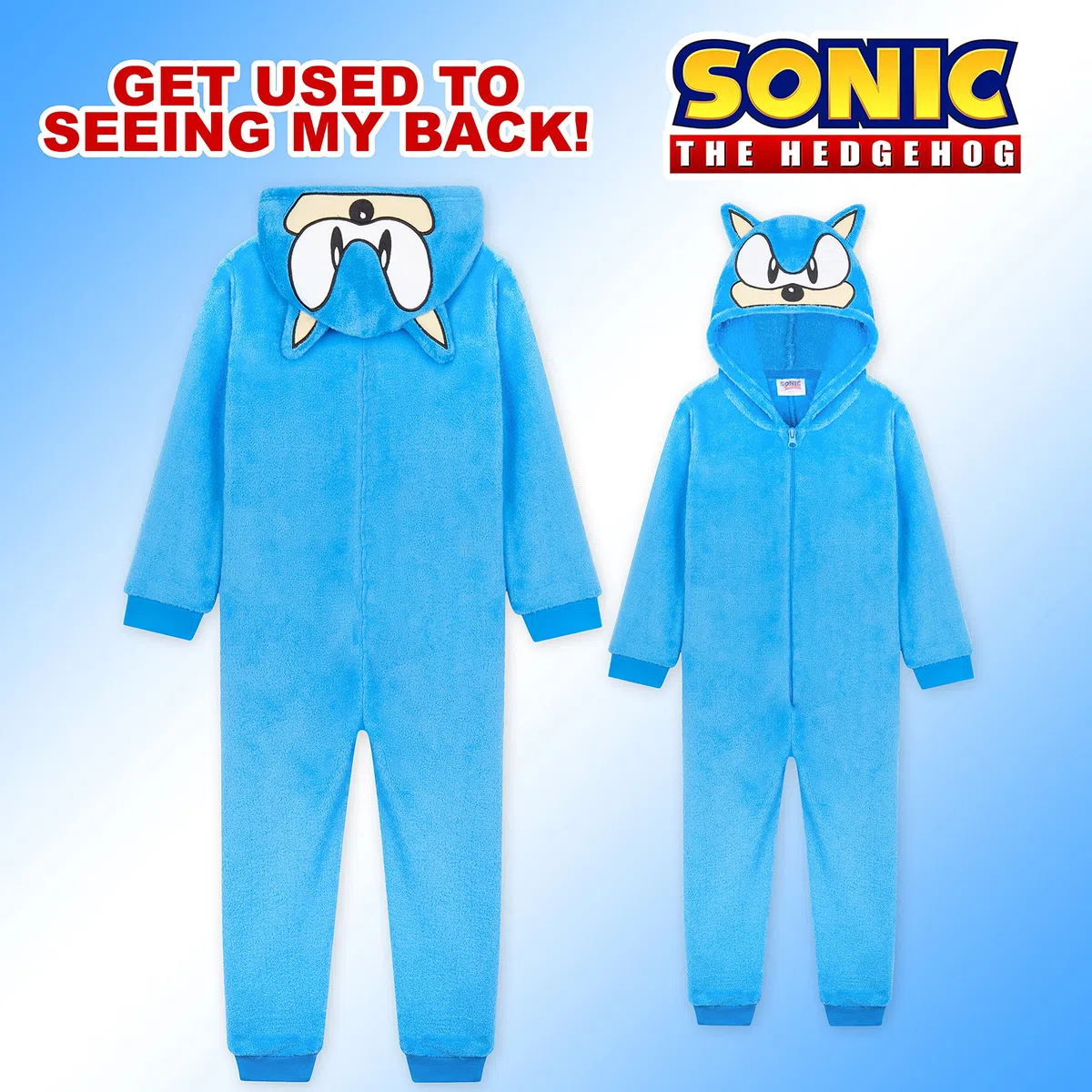 Get Trend Sonic The Hedgehog Pyjama Combinaison Enfant Garcon Grenouillere Polaire Enfant & Ado 4-14 Ans