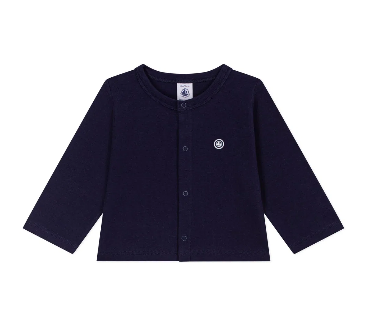 Petit Bateau Cardigan Bébé en Coton Uni Bleu A0fpx01 Vêtements Jour Bébé garçon (Lot de 1)