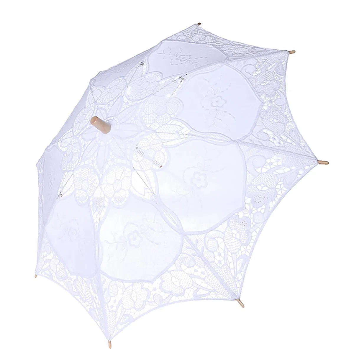 Parasol en dentelle blanche, Lady Wedding Lace Umbrella pour femme Décoration de mariage Accessoires photo