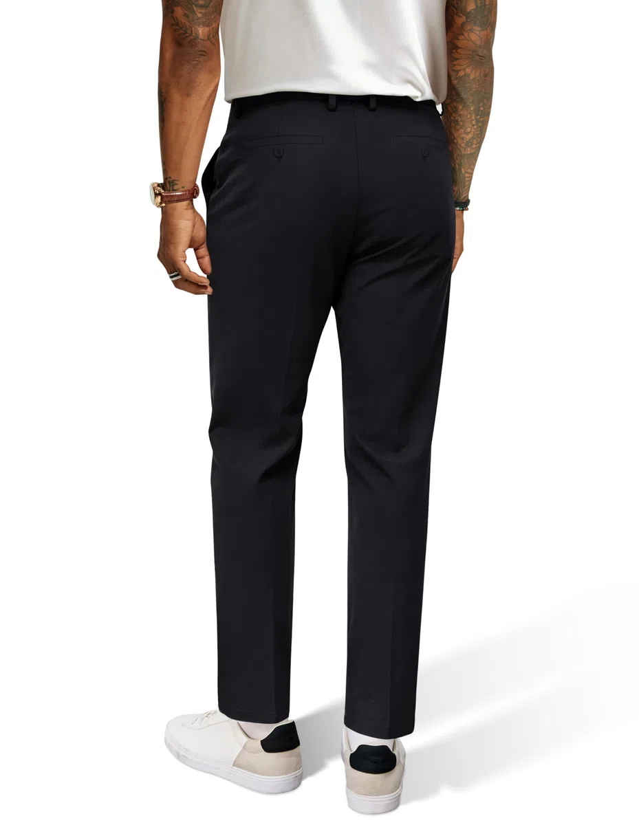 PJ PAUL JONES Pantalon de travail décontracté à taille élastique pour homme