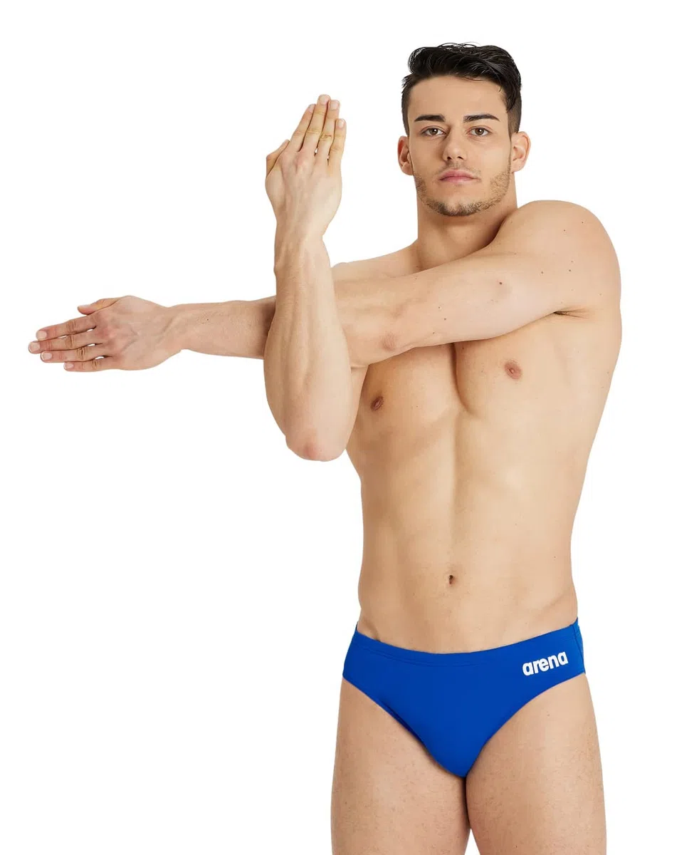 Arena Homme Men's Team Swim Briefs Solid Slip de Bain, Royal-White, 54 EU