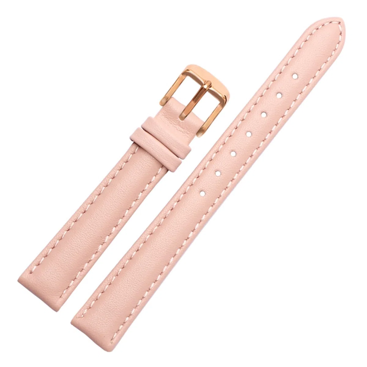 Bracelet de montre en cuir compatible avec Casio Citizen Fossil Bracelet de montre uni Folli Bracelet for femme Bleu Rose Marron 14 mm 16 mm 18 mm 20 mm