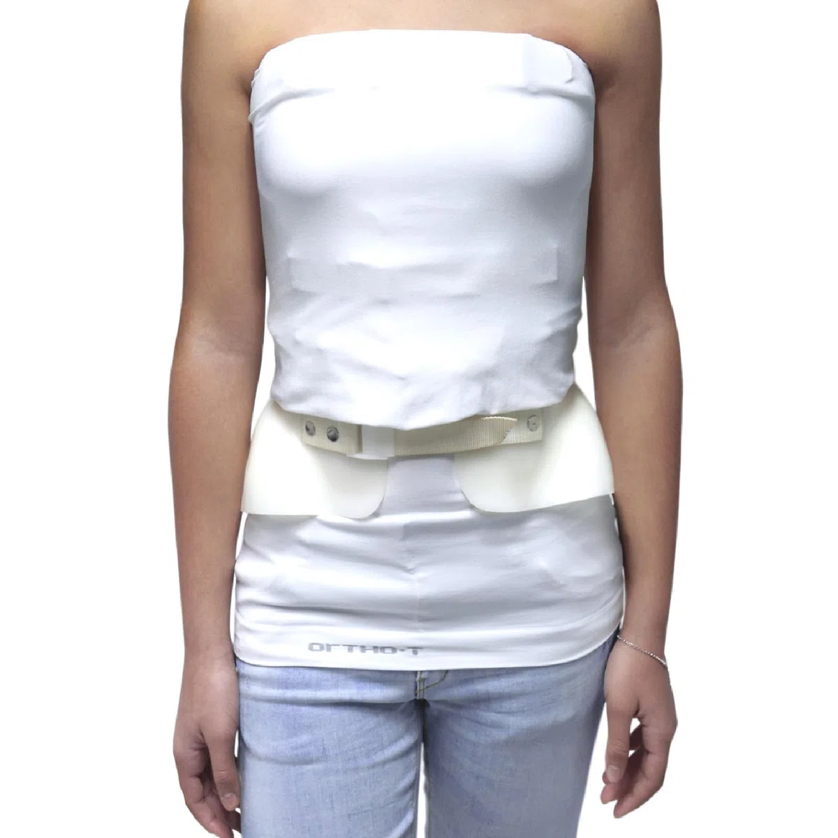 T-Shirt Sous-buste Sans Manches - T-shirt Sans Couture Antibactérien et Respirant, idéal pour Corset Orthopédique, Scoliose, correcteur de posture homme et femme, Taille XS
