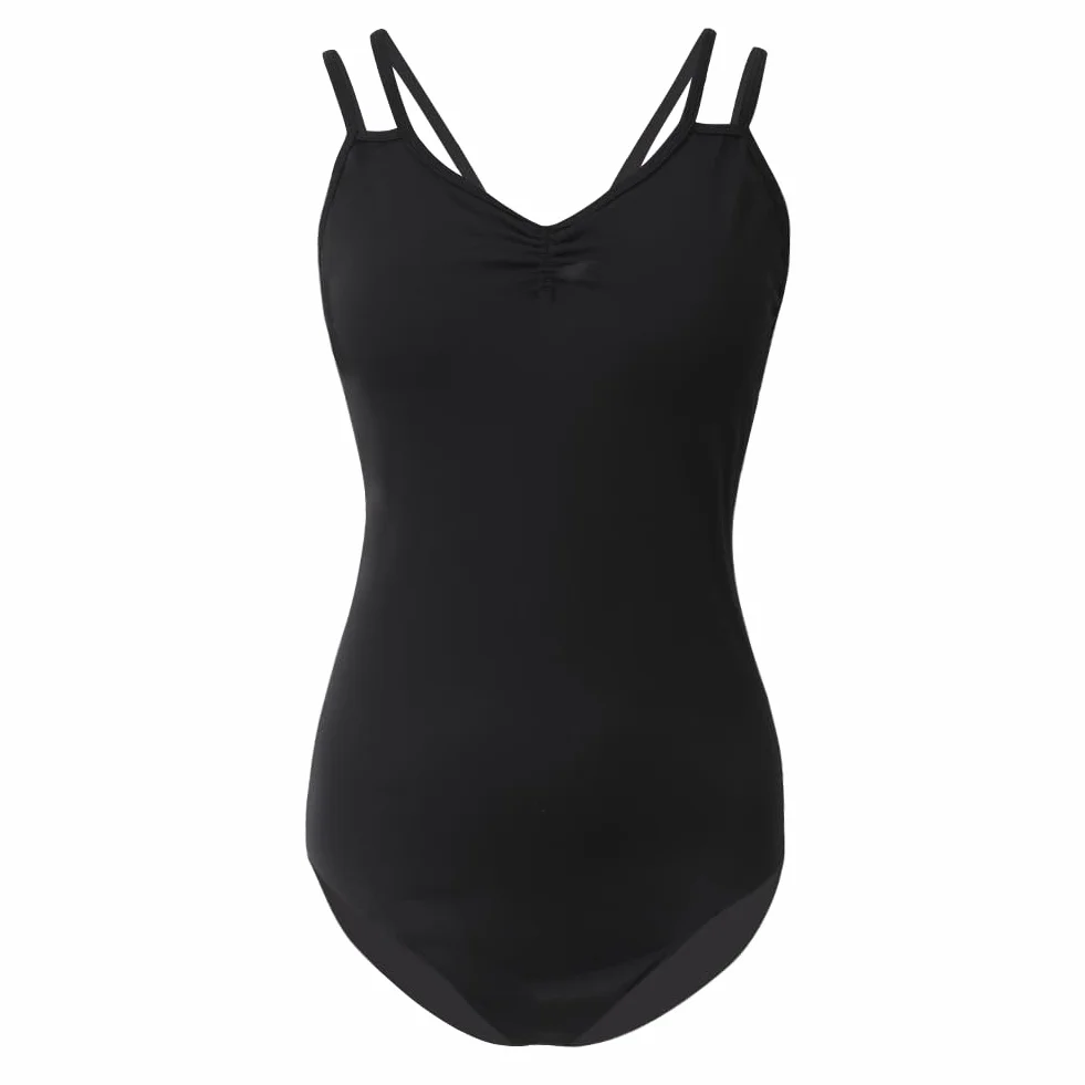 ROYAL SMEELA Justaucorps Danse Ballet Femme Body Justaucorp Sans Manche Adulte Noir