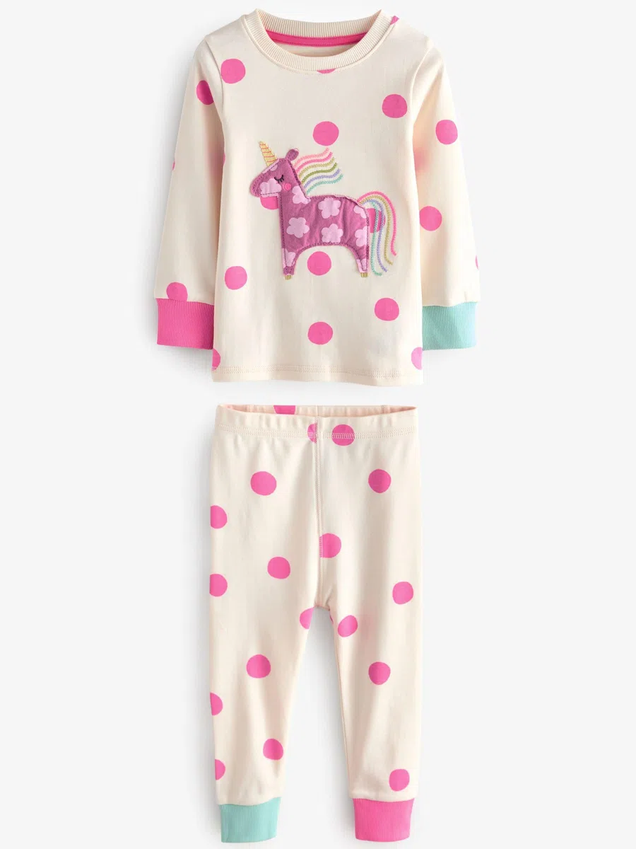 NEXT Fille Pyjama Douillet à Manches Longues, Lot de 3