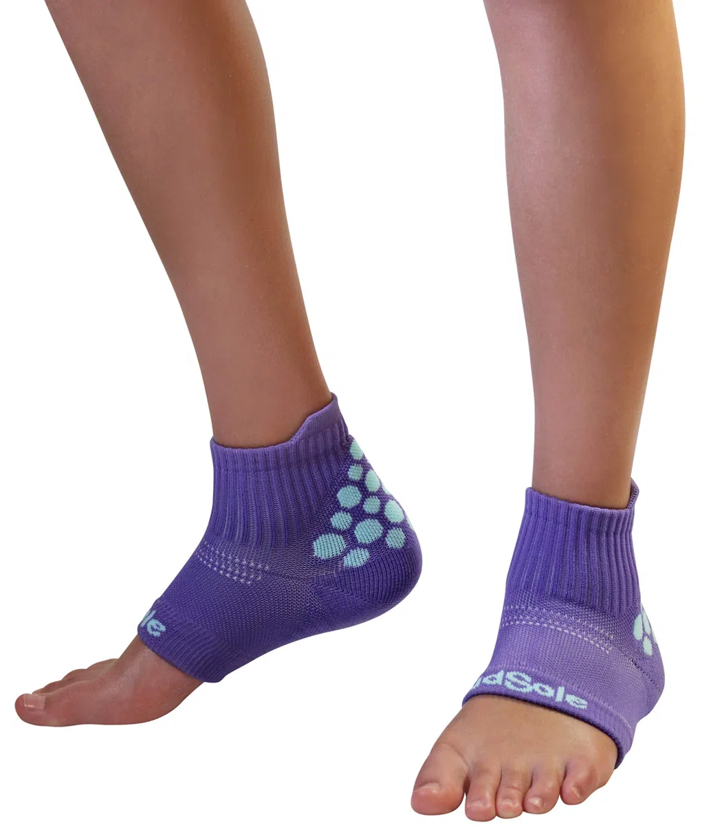 KidSole RX Chaussettes de sport en gel pour enfants avec sensibilité au talon causée par les maladies du Severs et les douleurs générales au pied et au talon