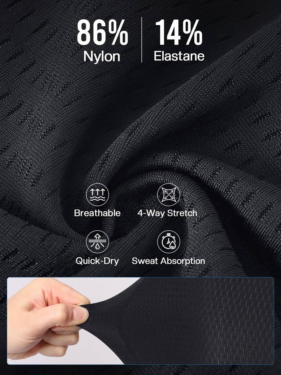 BERGRISAR Short de cyclisme rembourré respirant pour homme