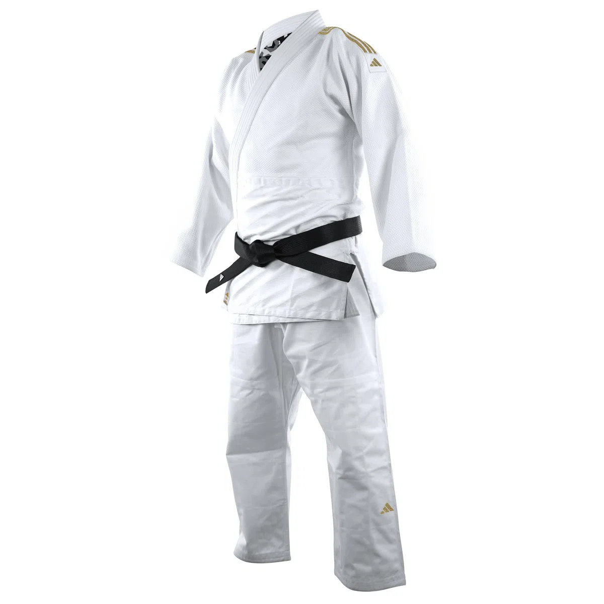 adidas Kimono de Judo Quest (Couleur : Blanc/Noir - Taille : 185)
