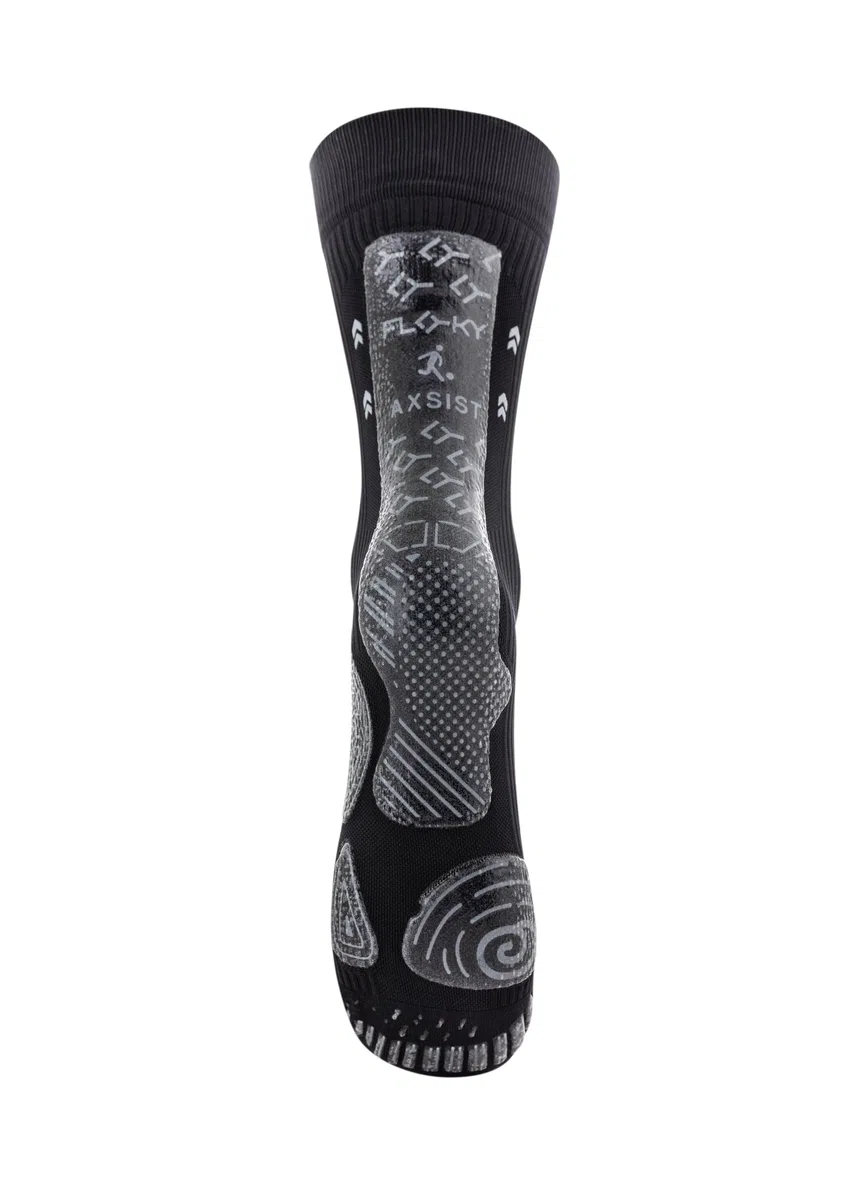 FLOKY AXIST Chaussettes de football et rugby biomécaniques 3D - Chaussettes de compression antidérapantes - Cheville stabilisée, protection du tendon d'Achille, adhérence maximale, soutien plantaire