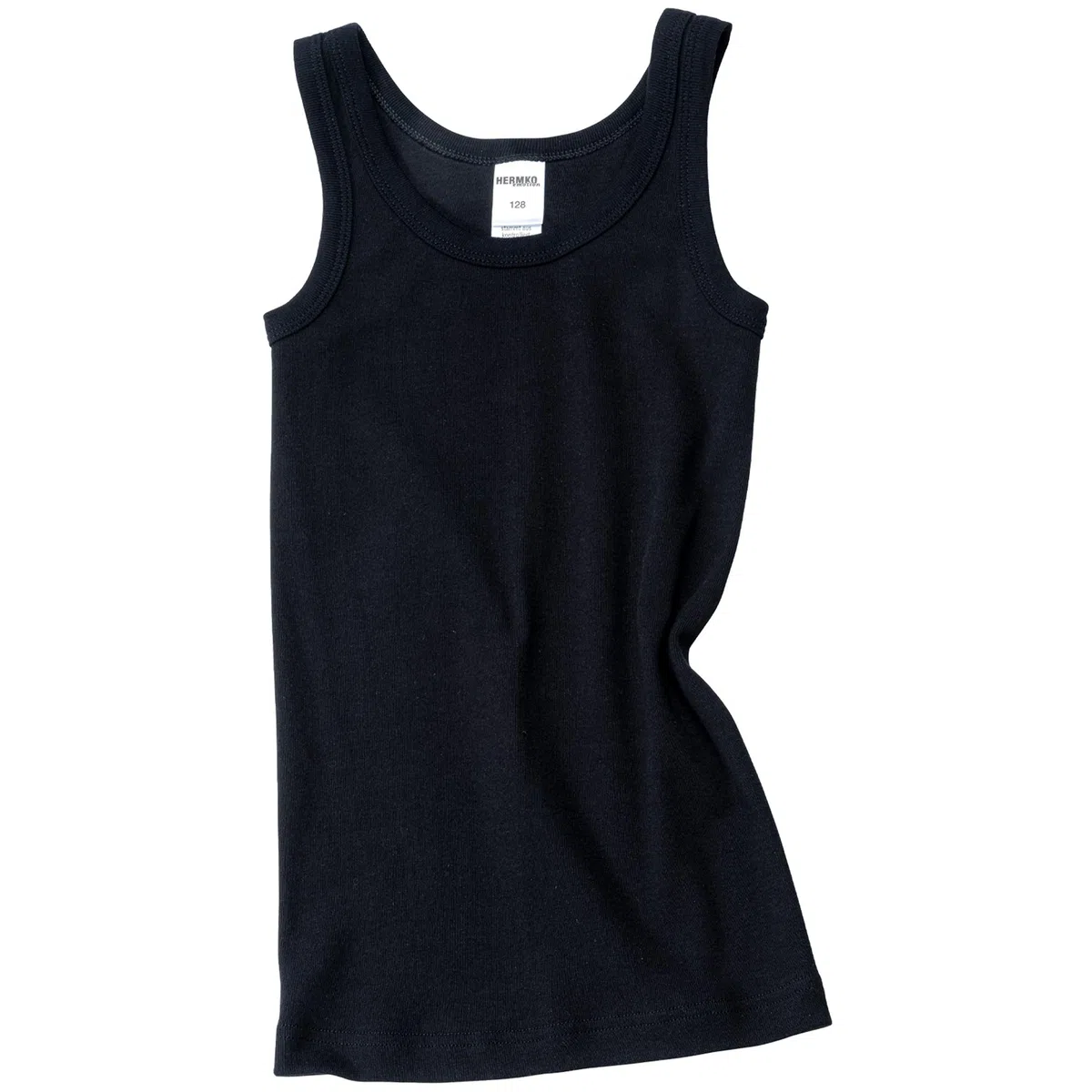 HERMKO 2800 - Lot de 4 Maillot de Corps Garçon en 100% Coton Biologique, Soumis au contrôle des substances nocives