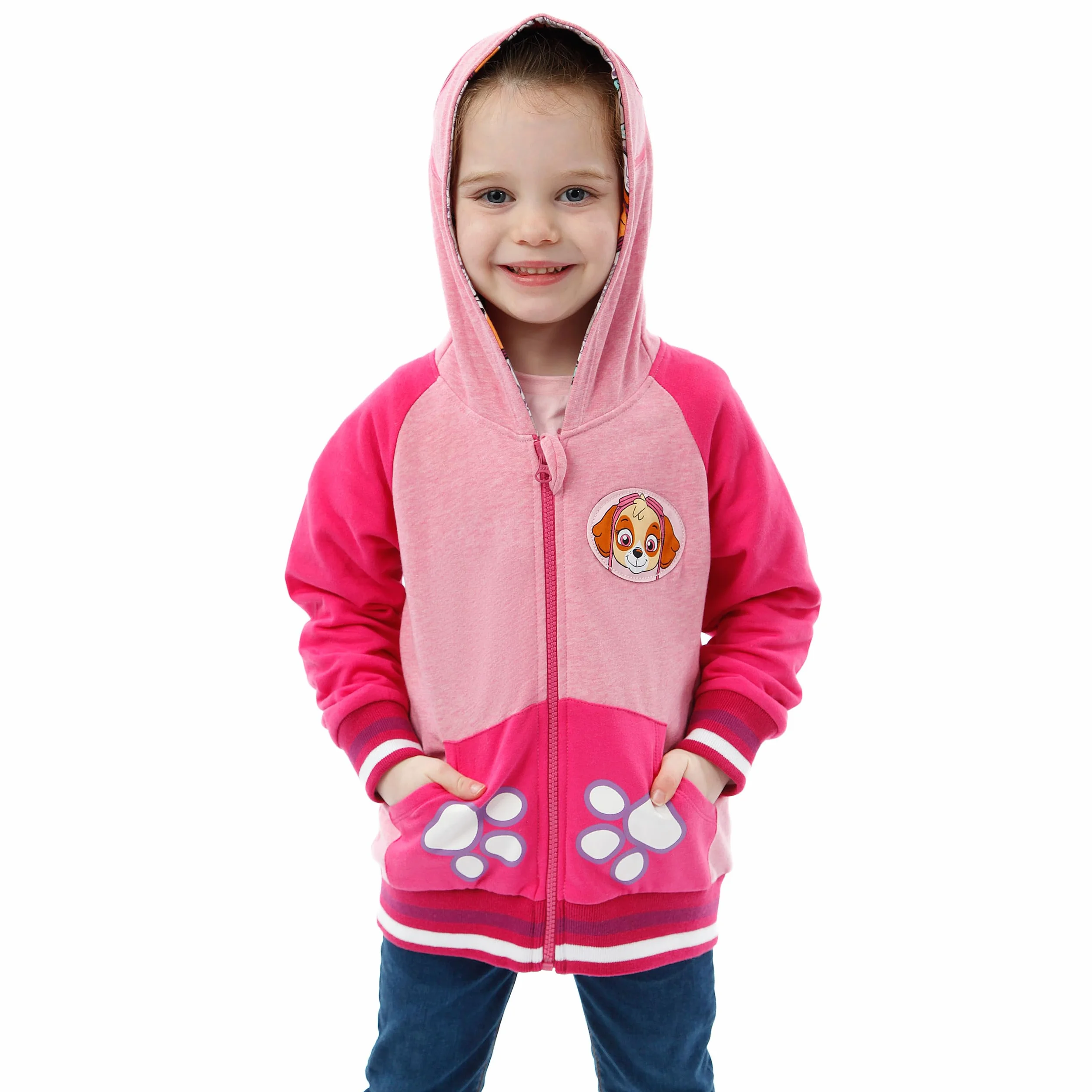 Paw Patrol Sweats à Capuche Fille | Pull Zip Skye | Sweat Zippé Pat Patrouille pour Enfants