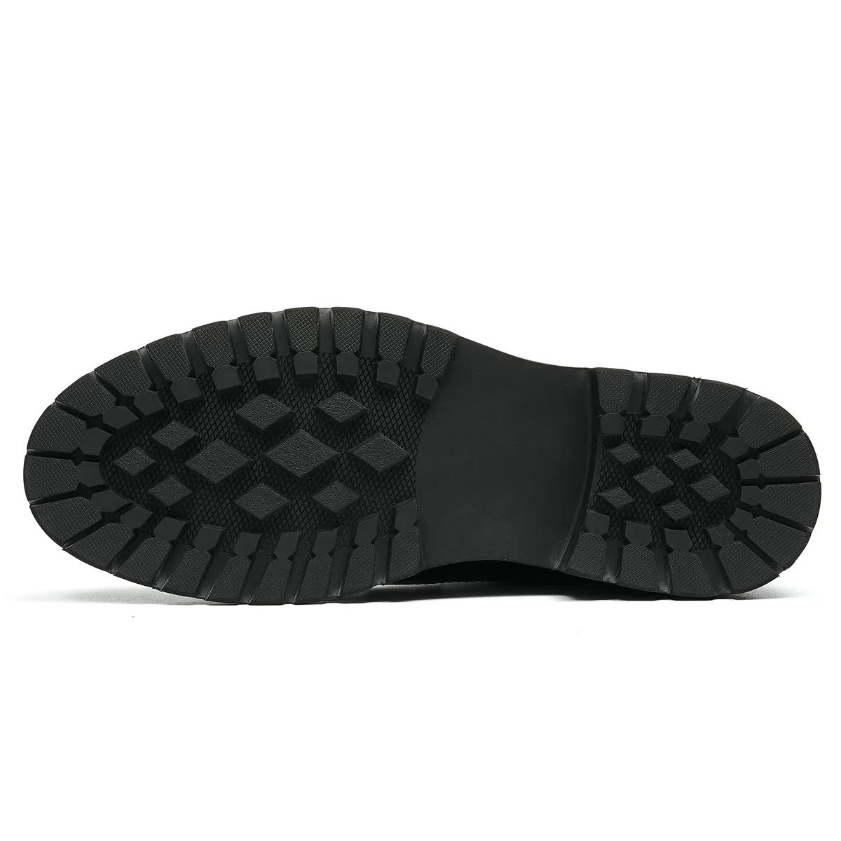 Générique Brogues Décontractées Confortables à Semelle Epaisse pour Hommes Chaussures Habillées Basses Lacets à Bout Rond en Cuir Derbys Formels Affaires