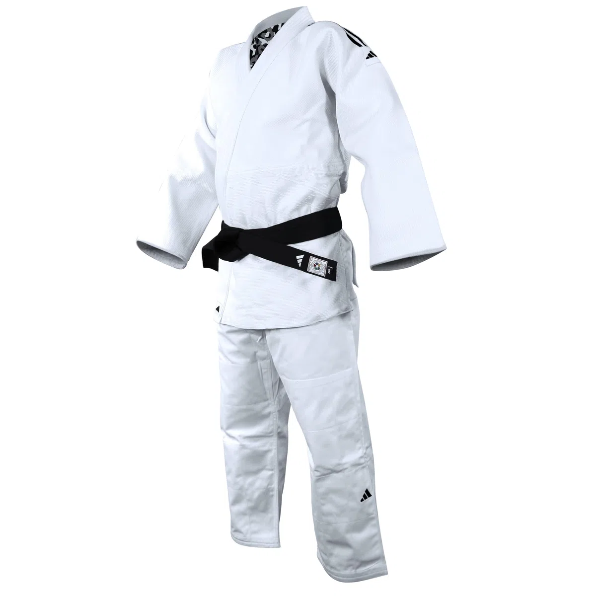 adidas Kimono de Judo Quest (Couleur : Blanc/Noir - Taille : 185)