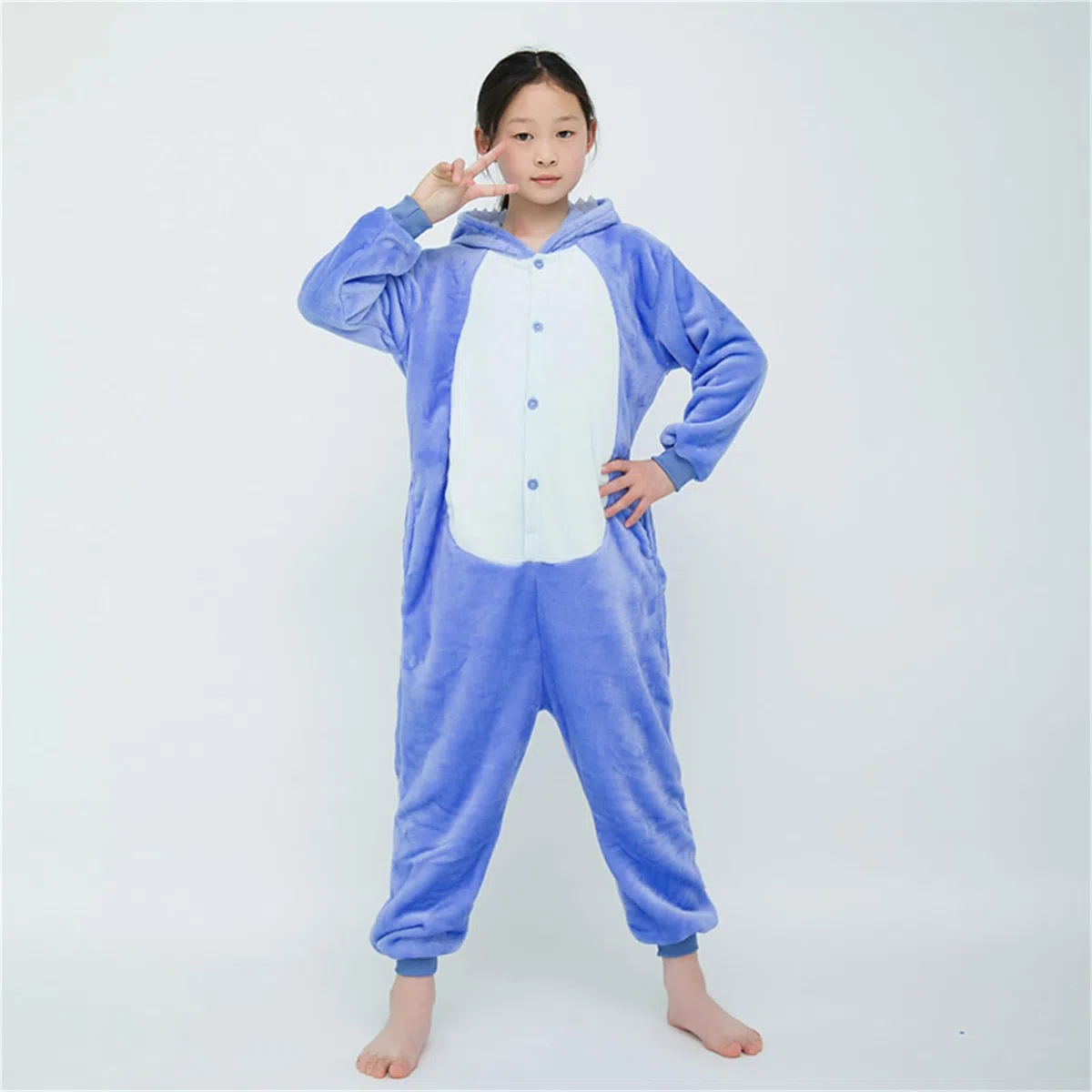Enfant Ensemble de Pyjama Licorne Grenouillère Animaux Romper Pajamas Kigurumi Onesie Cosplay Animal Combinaison Costume Vêtement de Nuit en Flanelles Soirée Noël Déguisement Fille Garçon