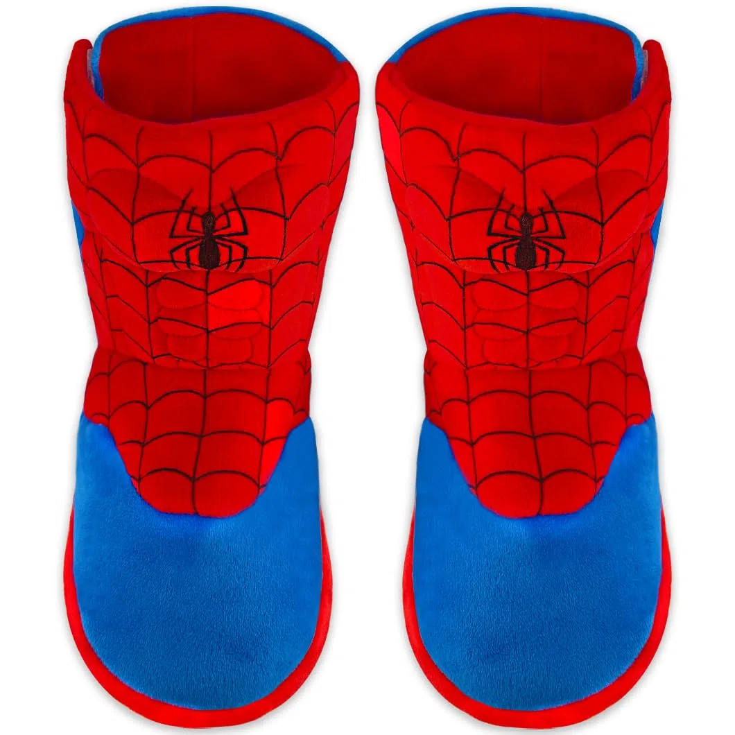 Garçons Filles Chaussons Chaussons Pour Enfants Bottes Spider Chaussures d'intérieur Chaud Peluche Bottines à la cheville