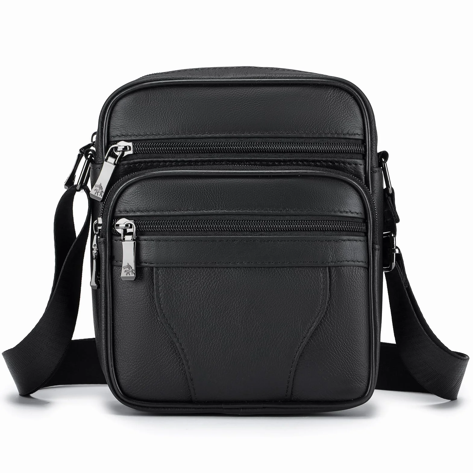BAGZY Sacoche Homme Bandouliere Sacoche Homme Cuir Veritable Petit Sac Bandoulière Homme Sac Porté Epaule Sacs Business Sacs à Dos Porté Travers Pochettes Sacs à Main Voyage