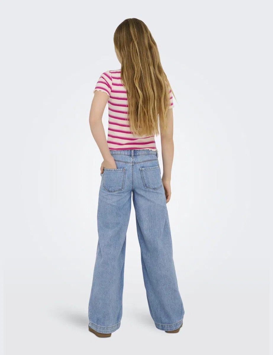 Only Kogcomet Wide DNM LB Noos - Pantalons - Pantalon - Fille