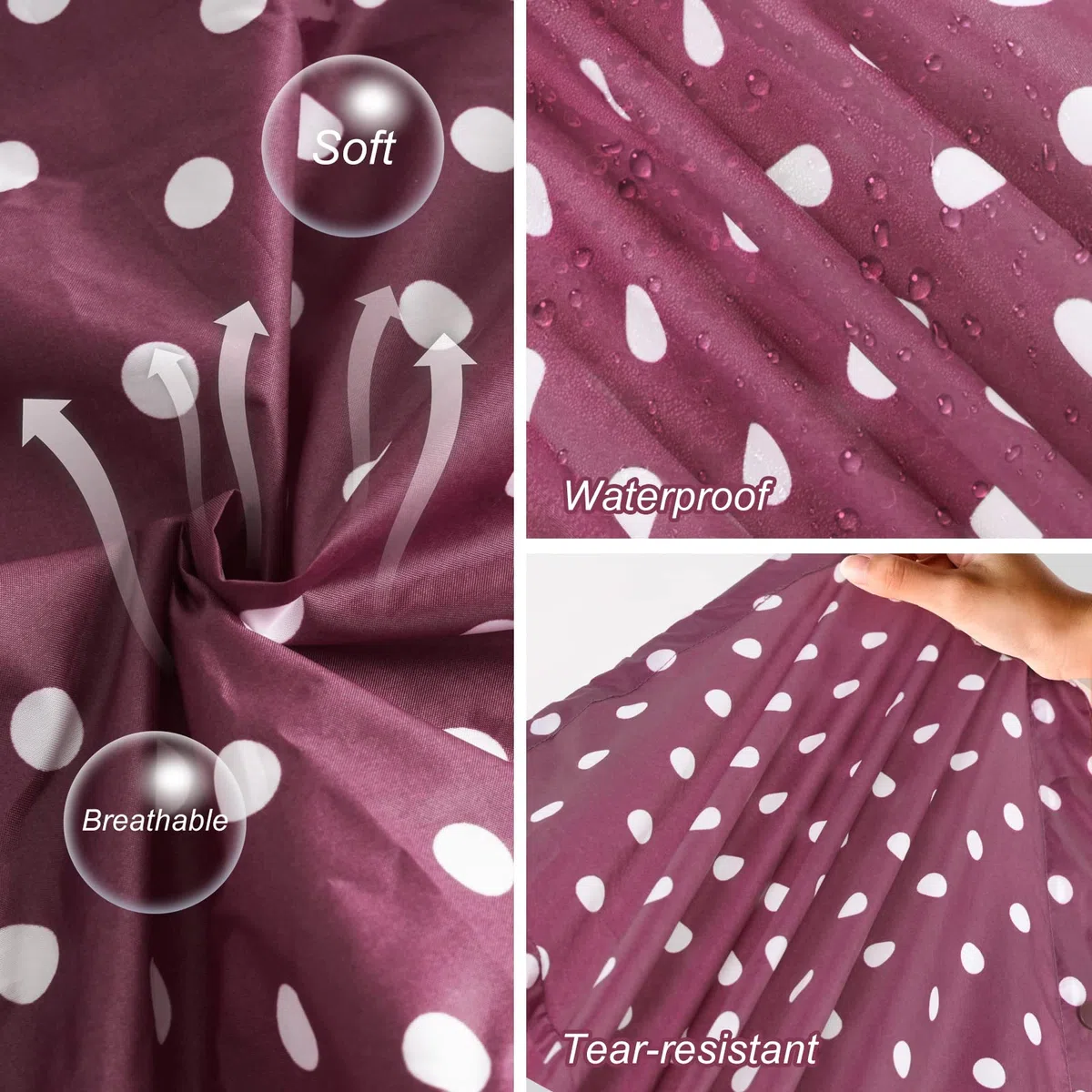 LAMA Manteau imperméable long élégant, vetement de pluie poncho de pluie unisexe avec poche à rabat imperméable, vêtements de pluie pour adultes, veste de pluie vêtements de protection contre la pluie