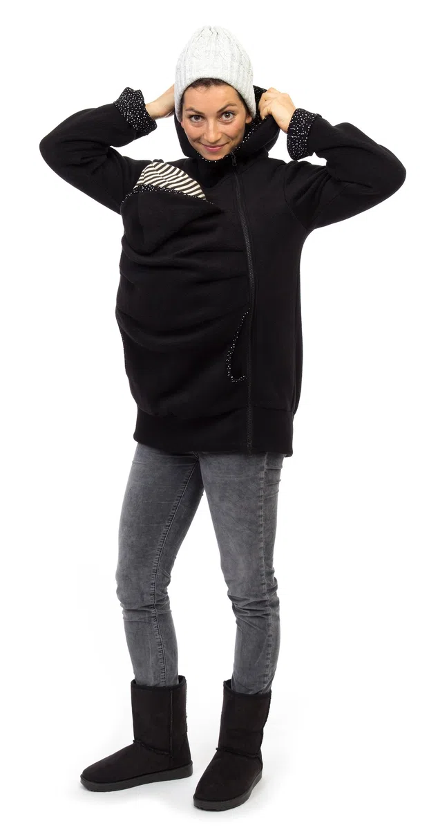 Viva la Mama AHOI Veste kangourou pour bébé en polaire