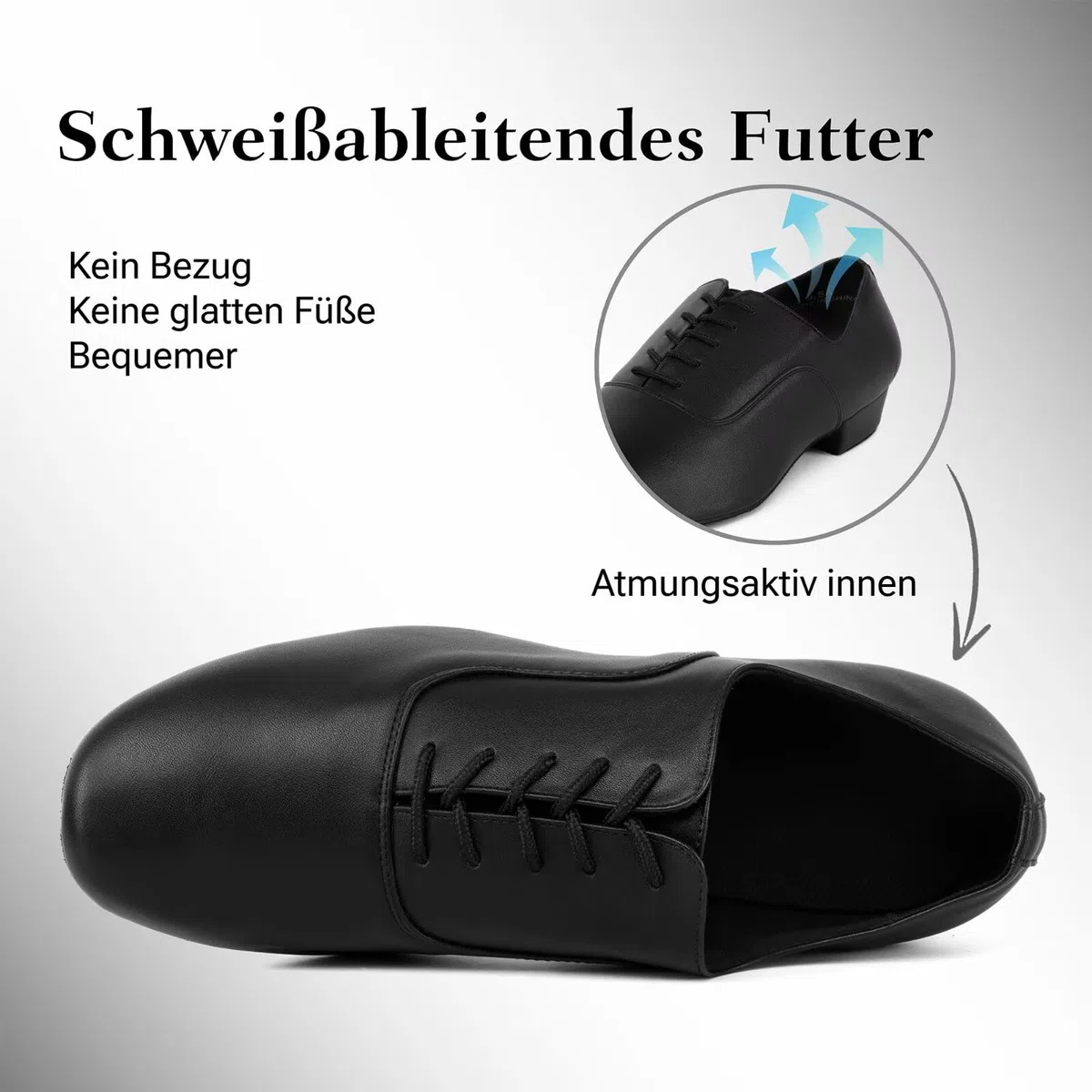 Chaussures de danse pour homme - Noir - Chaussures de danse standard - Pour salsa, tango