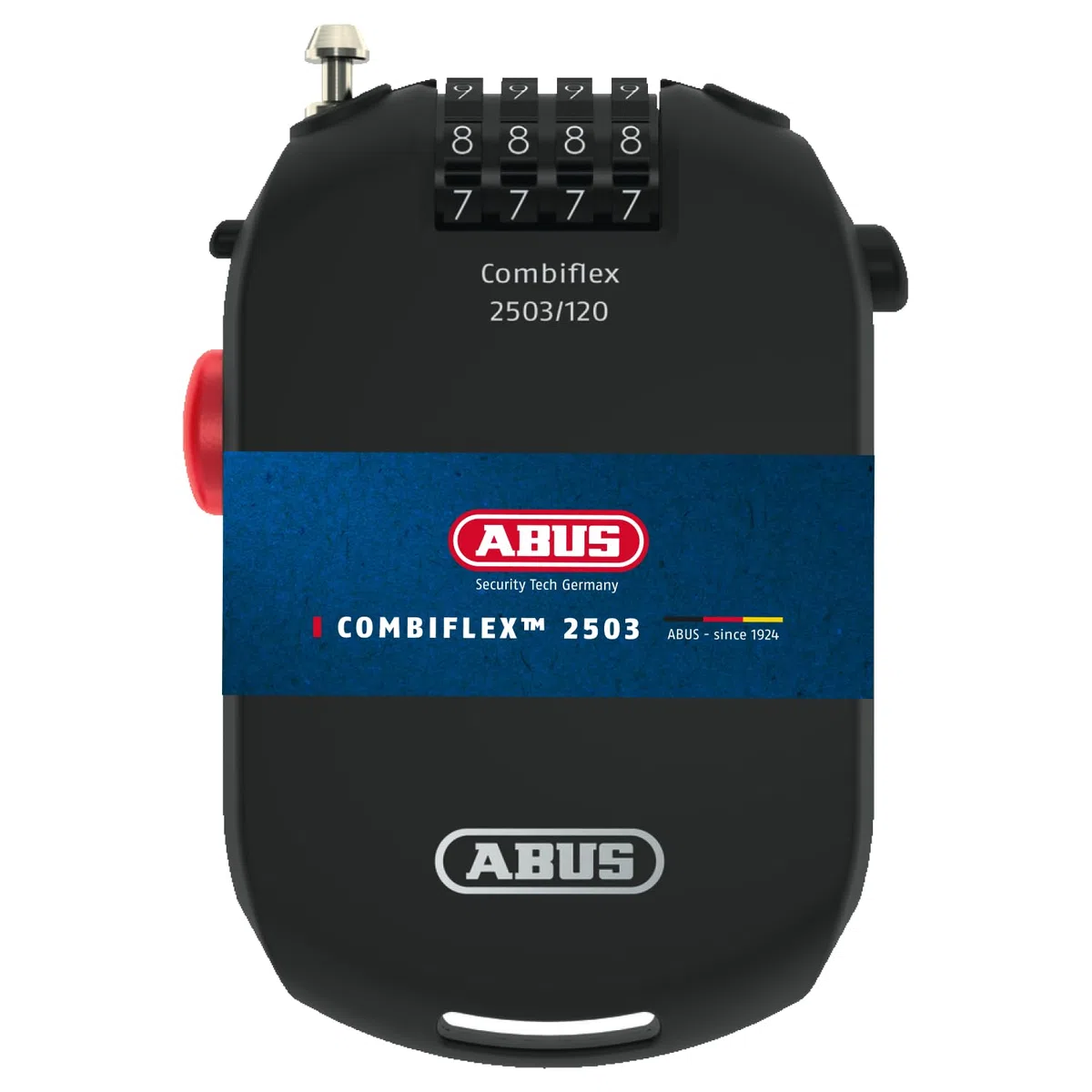 ABUS Antivol spécial Combiflex 2501/65 - Convient comme antivol pour les bagages, les skis, les casques - avec code chiffré - Noir