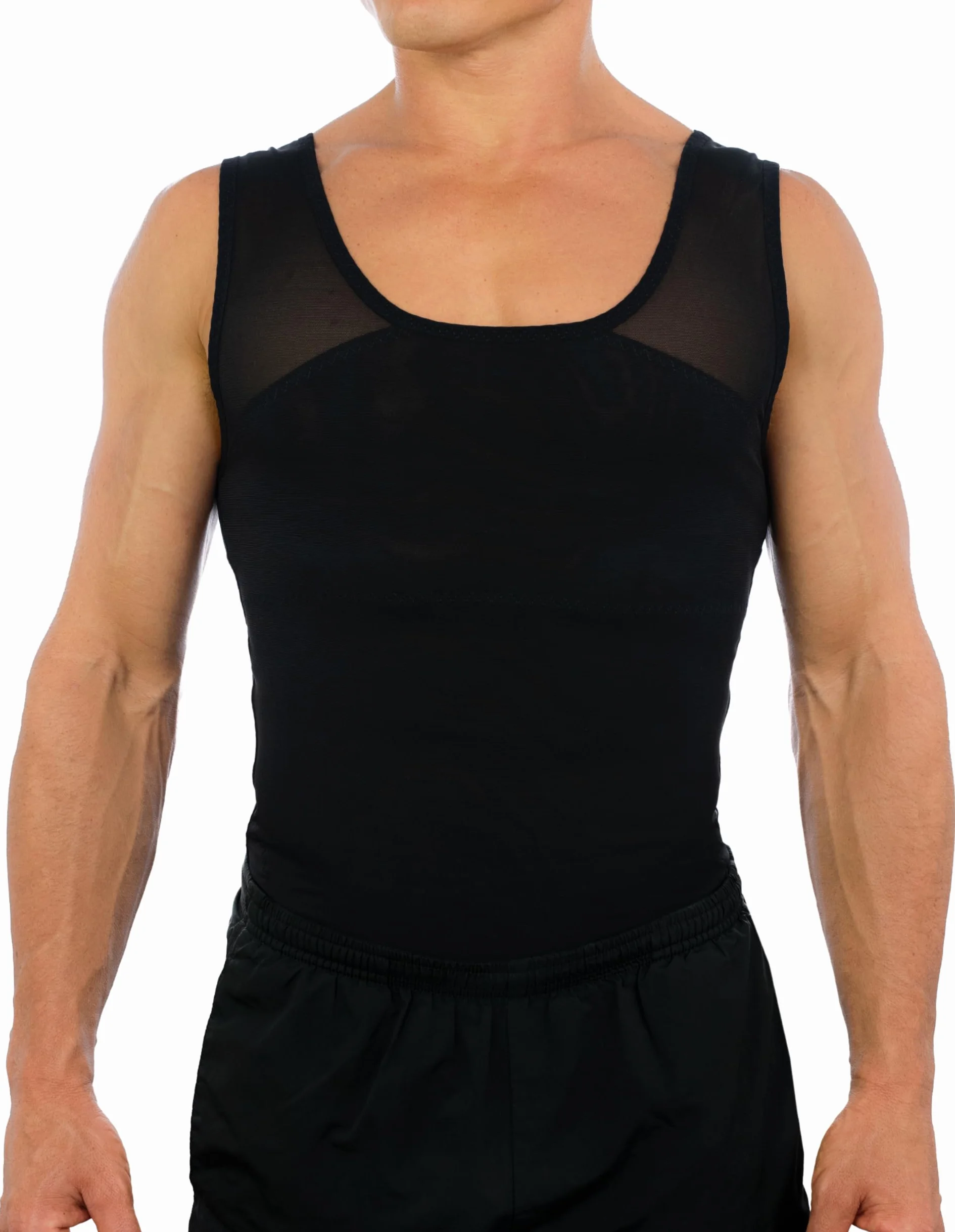 Esteem Apparel Chemise de Compression Thoracique Originale pour Hommes pour Cacher Les gynécomasties Moobs