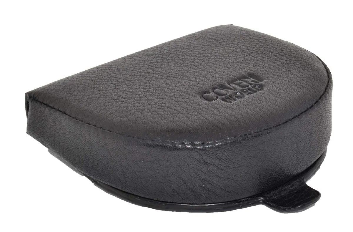 Coveri, Porte-Monnaie à Talon, Porte-Euros, pour Homme, Cuir véritable Noir -