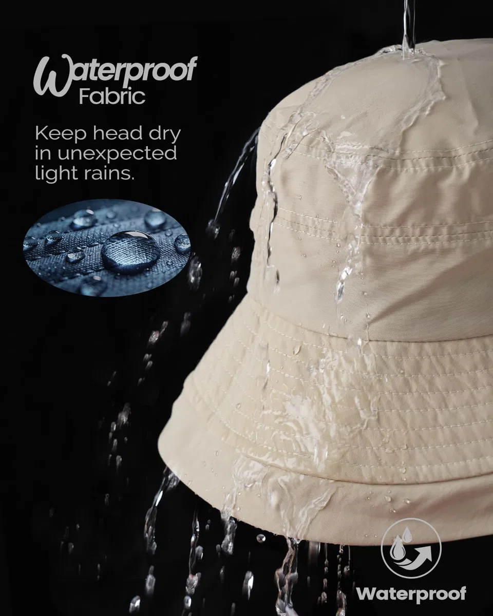 Creekstone Chapeau cloche imperméable pour femme UPF50+ à large bord, pliable, léger, pour randonnée, voyage en plein air