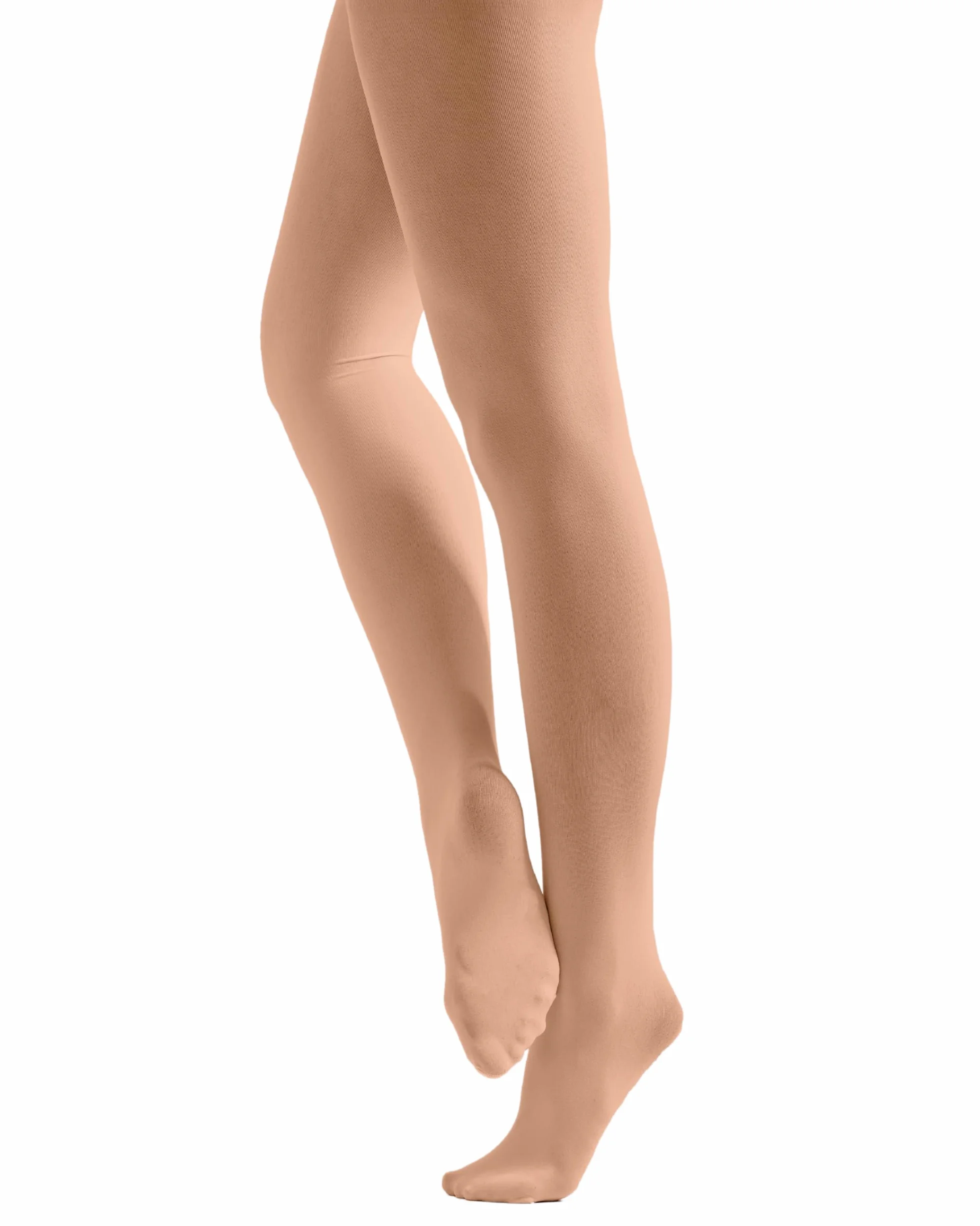 Collants de danse avec pieds en tissu 70 deniers haute performance, collants de ballet pour filles et femmes, rose et marron clair