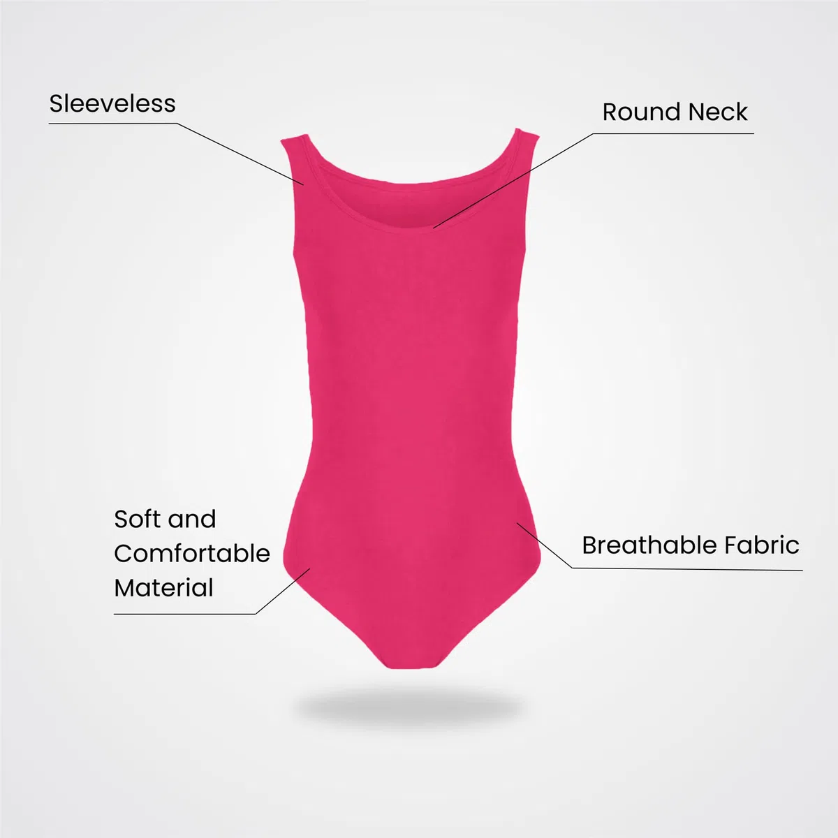 Justaucorps de gymnastique pour filles - Sans manches - Col rond - En microfibre - Doux et extensible - Pour enfants de 3 à 13 ans