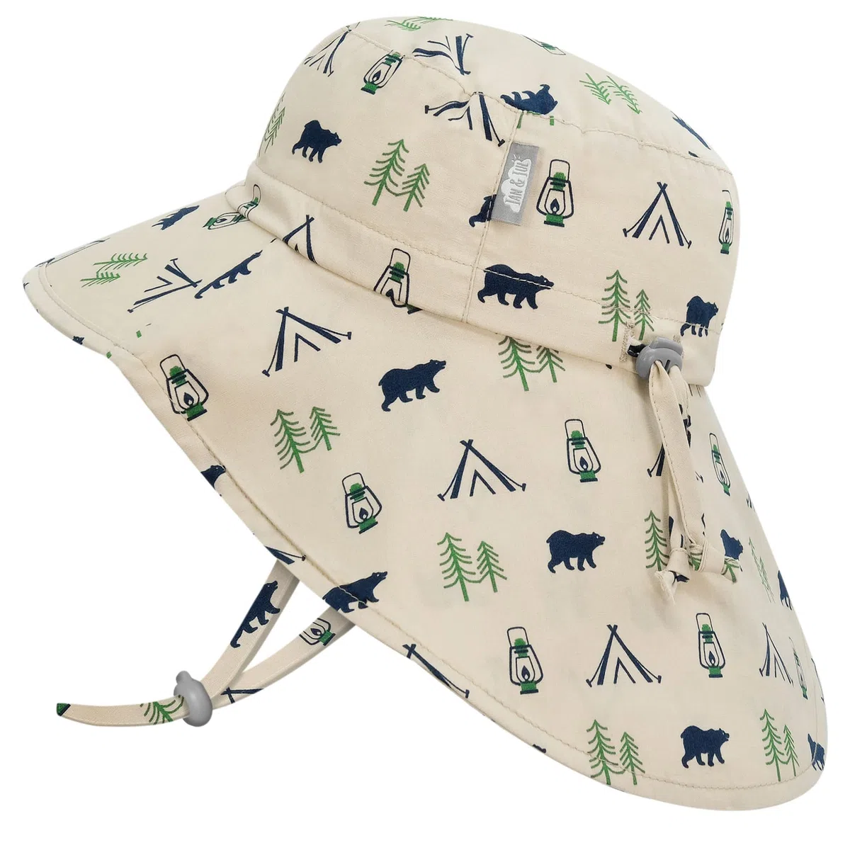 JAN & JUL Chapeau de soleil réglable en coton UPF 50+ pour enfant, 2-5 ans