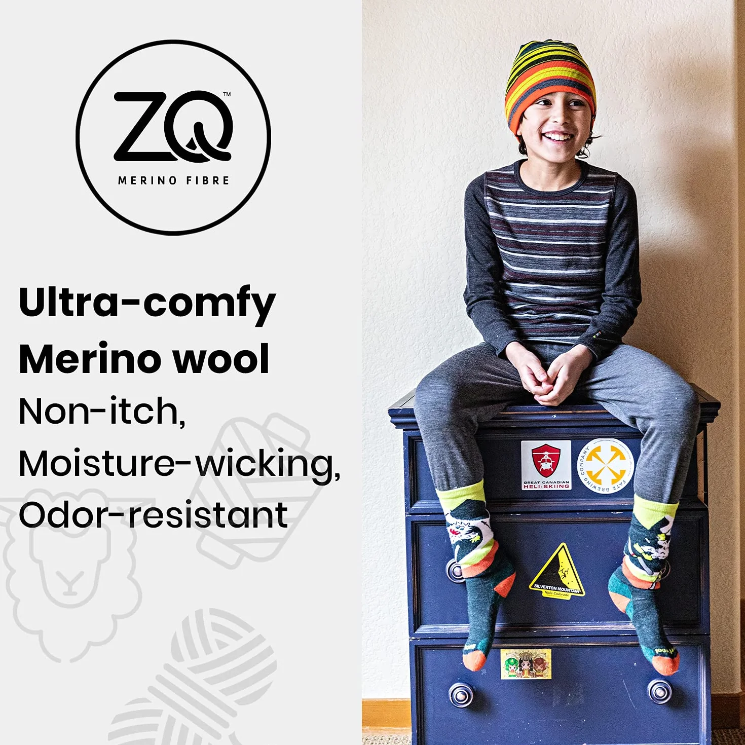 Smartwool Kids' Ski Light Cushion Otc Socks Chaussettes Mixte enfant (lot de 1)