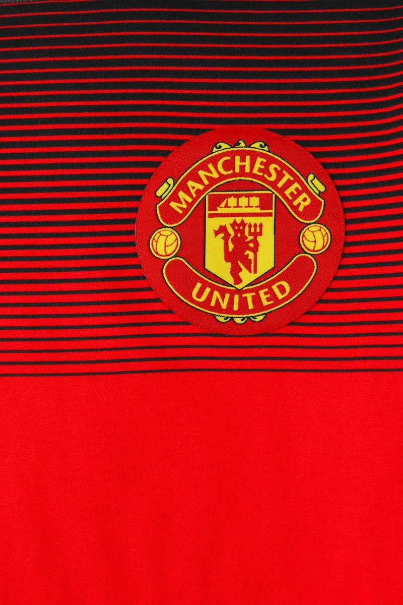 Manchester United Football Club Short Pyjamas Cotton Red Black
