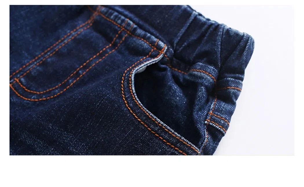 KIDSCOOL SPACE Jeans Bébé Fille Garçon,Petit Pantalon Denim Déchiré Taille Élastique pour Enfant