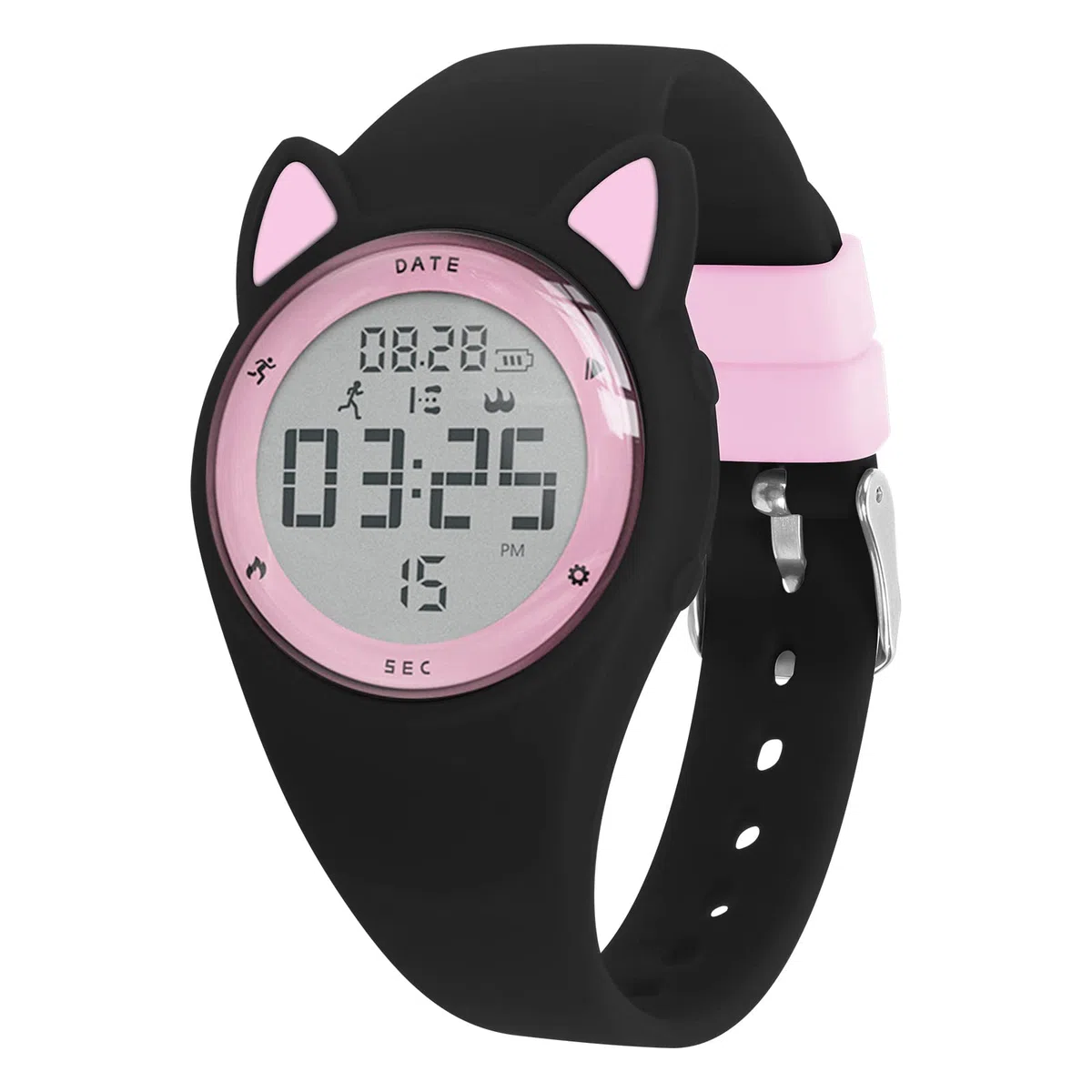 Montre Enfant Numérique Enfant avec Chronomètre, Eclairage, Alarme, Date, Podomètres Marche, Surveillance du Sommeil Montre pour Enfants Sport pour 10 Ans Fille Garçon
