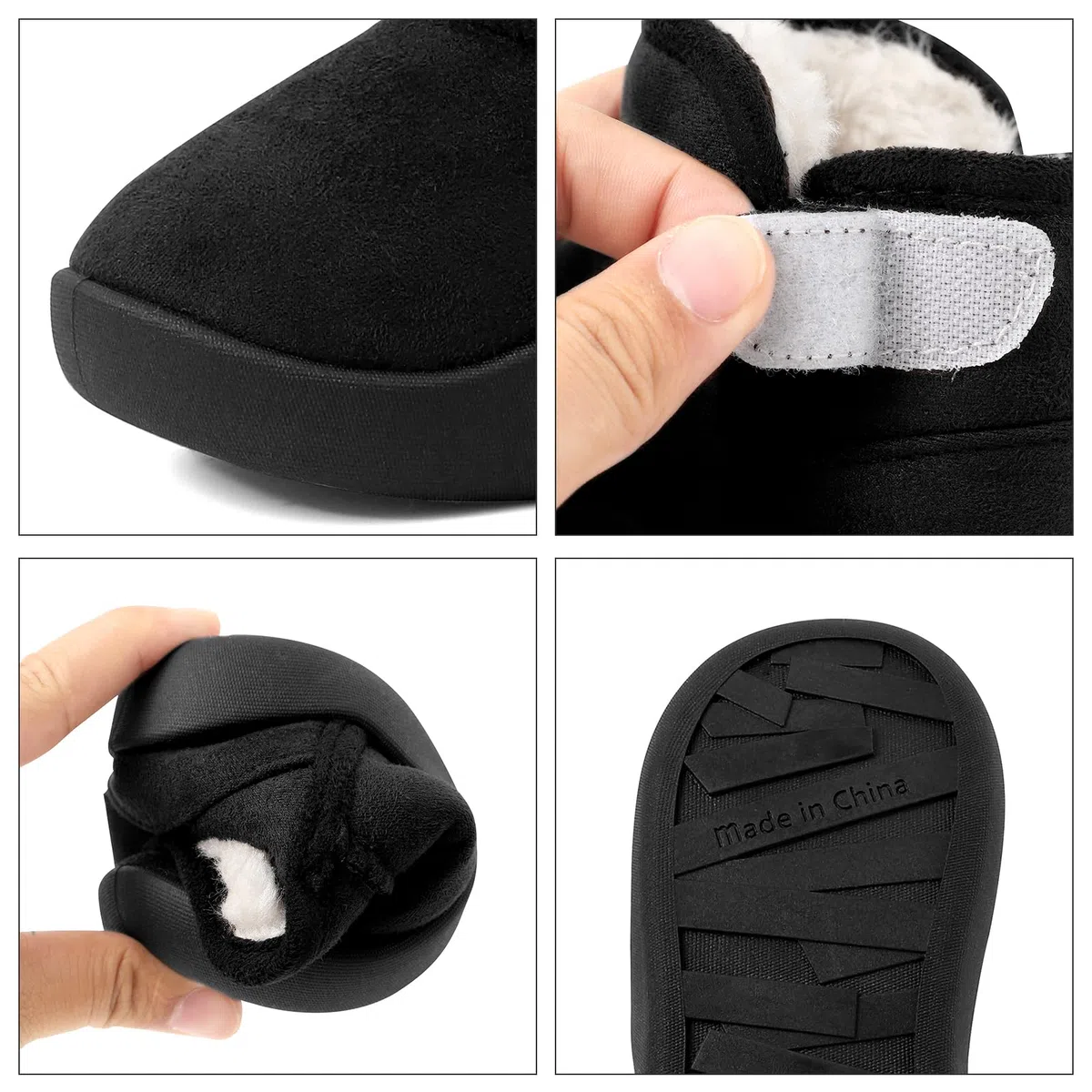 1-5 Année Hiver Bottines Bebe Garçon Fille Peluche Chaude Fourrées Chaussures Pour Tout-petit Enfant