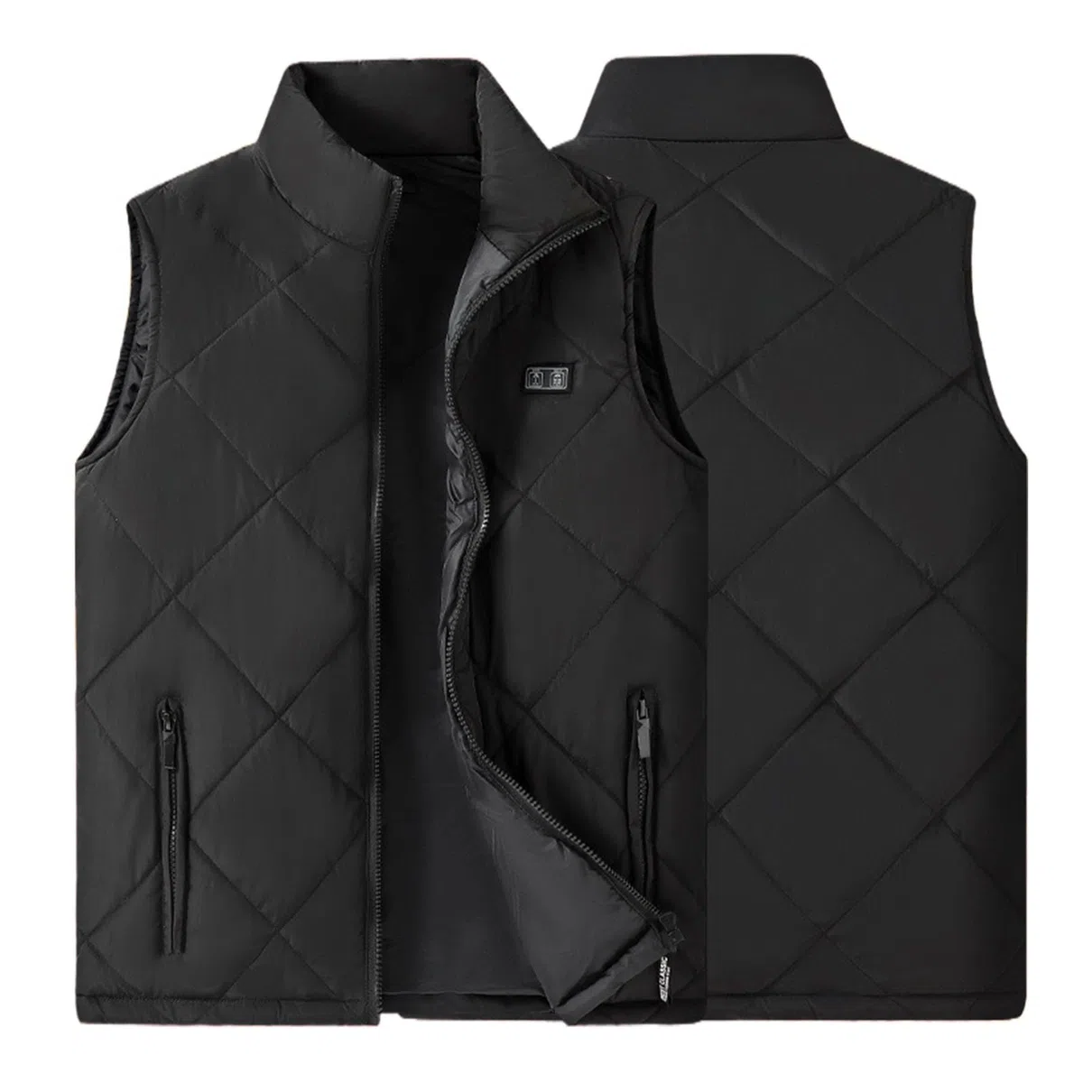 Generisch 2026 Enfants Hiver Manches Zipper Up Manteaux USB Gilet Chauffant pour