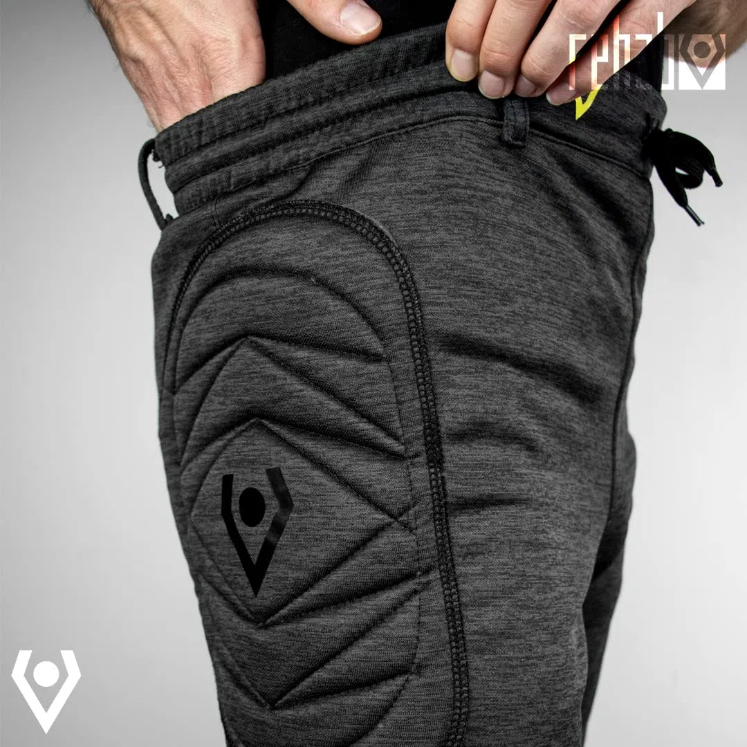 Rehab - Pantalon de gardien de but 3/4 pour enfants et adultes - Vêtement de gardien de but pour l'entraînement et le jeu - Taille 128-XXL