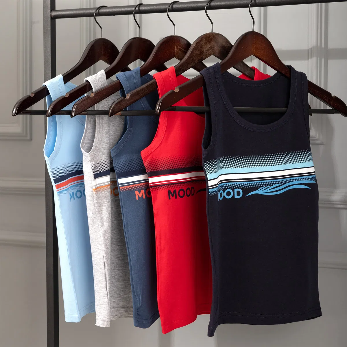 LOREZA ® 5 Débardeur Maillot de Corps sous-vêtements pour garçons en Coton - Tailles 2 à 15 Ans
