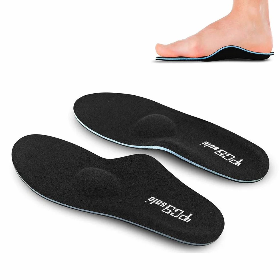 PCssole Semelles Orthopédiques Pieds Plats Support Arch Pour les Douleurs au Niveau du Talon, la Fasciite Plantaire,Semelles pour les Sports, les Loisirs, le Travail