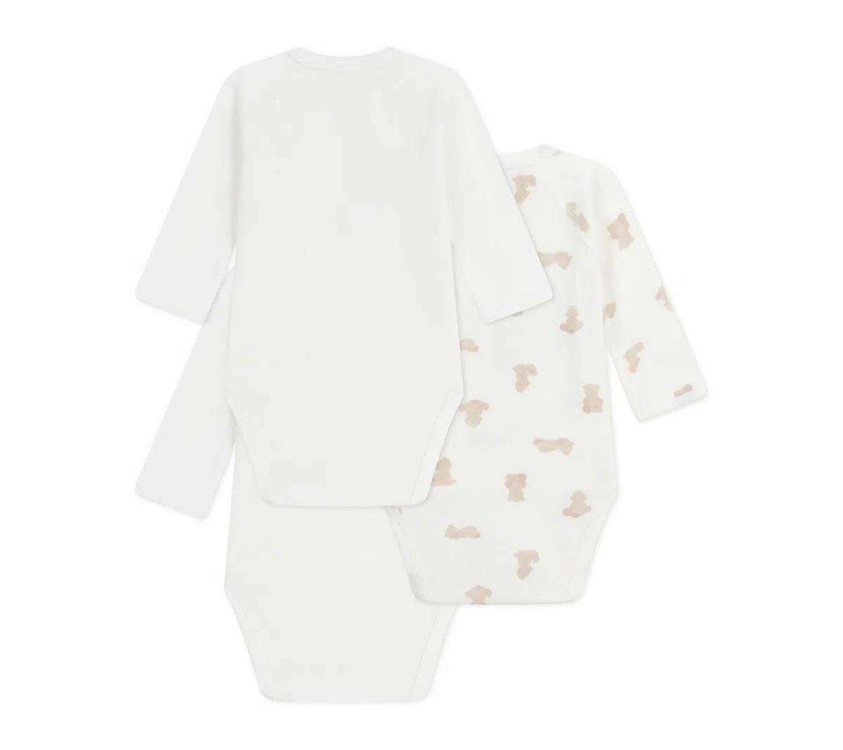 Petit Bateau Lot de Bodies Croisés Manches Longues en Coton Imprimé Bébé A0dzg00 Sous Vêtements JOUR Mixte bébé (lot de 3)