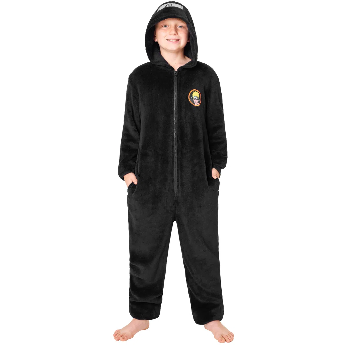 Get Trend Naruto Combinaison Pyjama Garçon Hiver, Grenouillère Polaire Enfant et Ado Chaude, Onesie Anime, Idee Cadeau